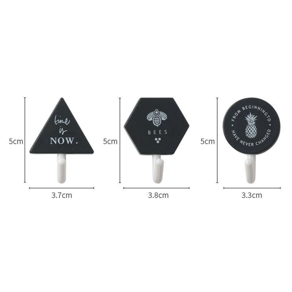 Set 3 Móc Treo Đồ Gắn Tường Không Cần Đục Lỗ Cho Nhà Bếp / Phòng Tắm