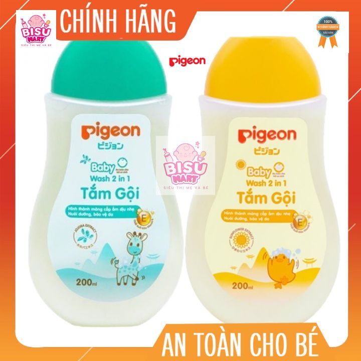 Sữa Tắm Và Gội 2 Trong 1 PIGEON 200ML