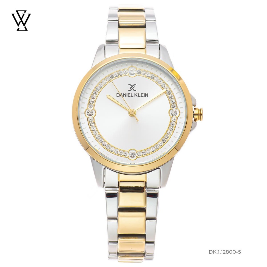 Đồng Hồ Quartz Nữ Daniel Klein WATCHSTORE DK.1.12800-5 Mặt Kính Khoáng 34mm, Dây Kim Loại, Vỏ Thép Không Gỉ