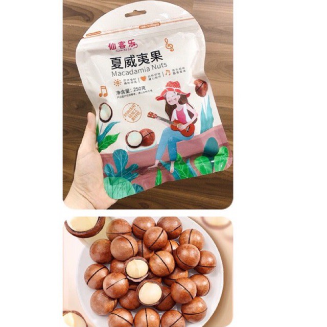 Hạt Macca sấy giòn hãng Xiankele (túi 500gr)