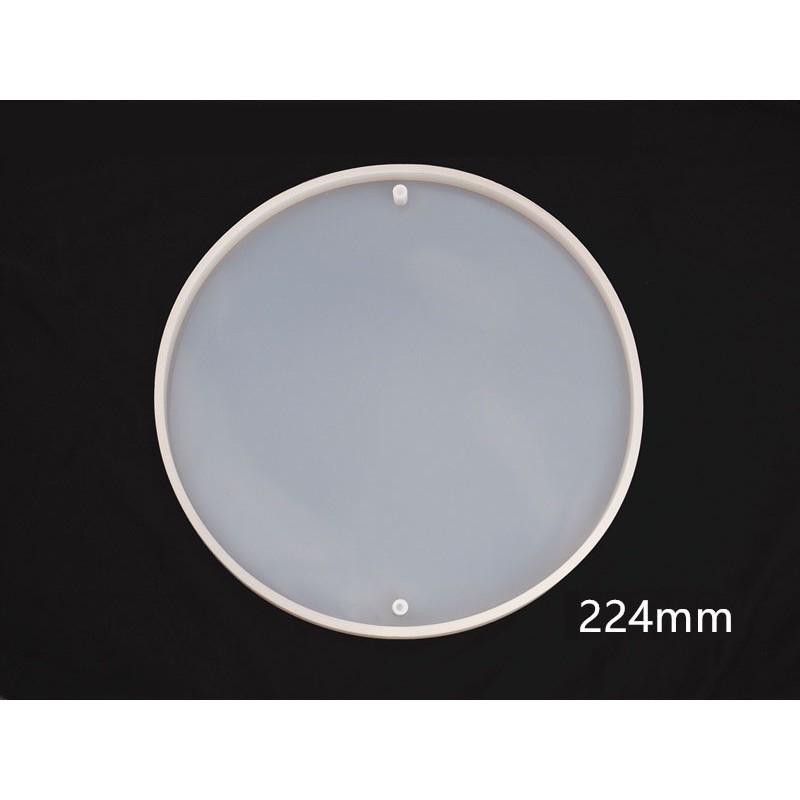 Khuôn Silicon Tròn Dẹt Cỡ Lớn Làm Bảng Hiệu Handmade