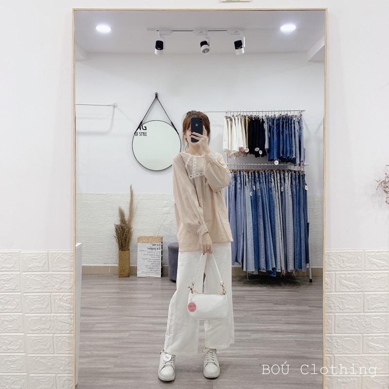 Áo kiểu pha ren dành cho nữ