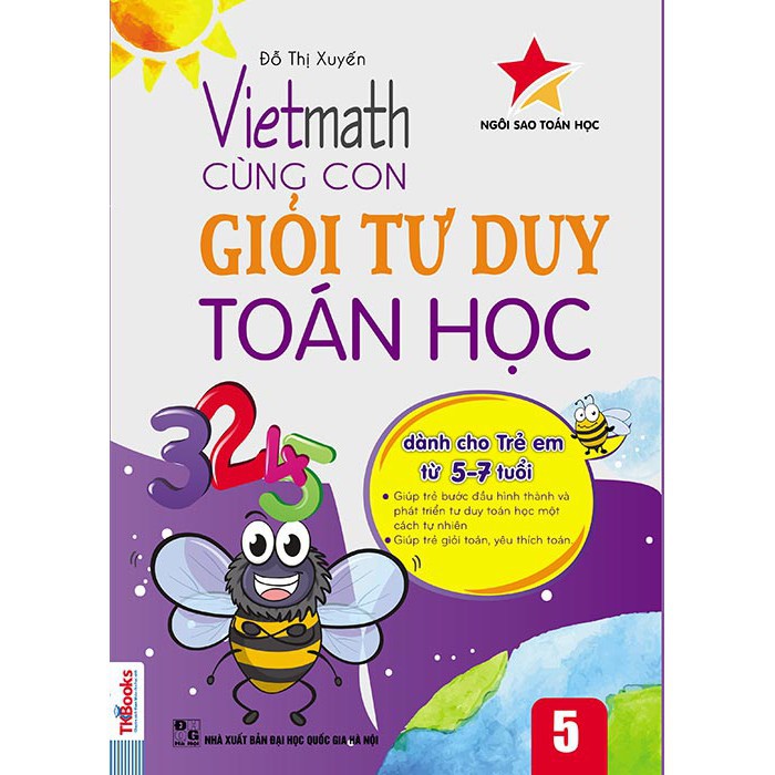 Sách - Vietmath - Cùng con giỏi tư duy toán học tập 5 (Tái bản 2020)