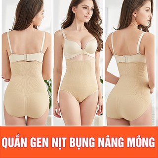Quần gen nịt bụng nâng mông cạp cao chống cuộn