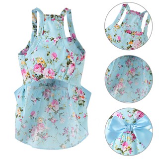 Đầm hoa chất vải cotton dành cho thú cưng