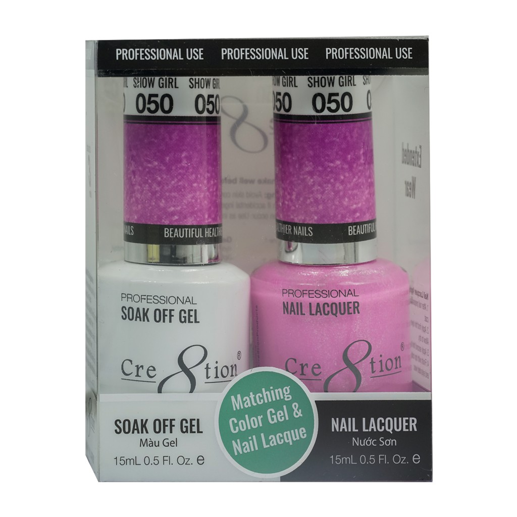 Sơn Cre8tion Duo gel Show Girl (Glitter)_050
