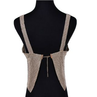 Áo croptop hai dây đính đá