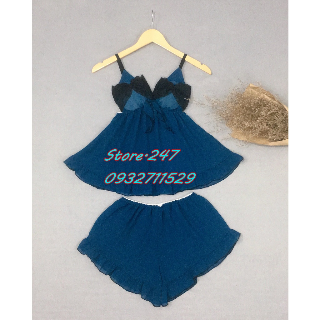 (45kg - 60kg) BỘ VOAN MẶC NGỦ CÓ MÚT DỄ THƯƠNG, VOAN XỊN MỎNG MẶC MÁT KHÔNG NHĂN - HÀNG NHÀ MAY BAO ĐẸP