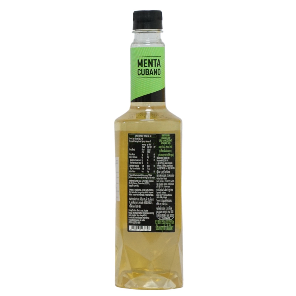 Siro Mojito Davinci Gourmet (Menta Cubano syrup) - chai 750ml  - Hàng chính hãng