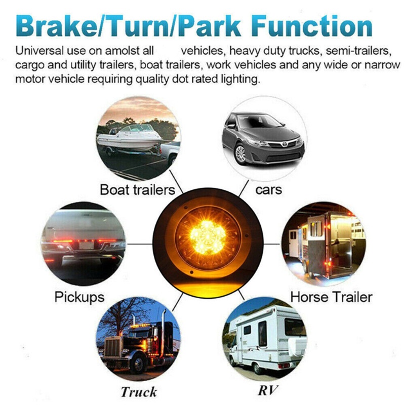 Set 2 Đèn Phanh Xe Tải MK-127 16LED 12-24V