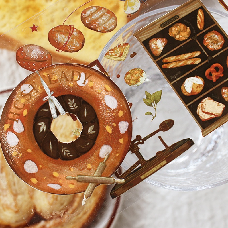 Meo.hime 𓃠 Hãng MT - Băng dán washi tape thỏ và bánh mì