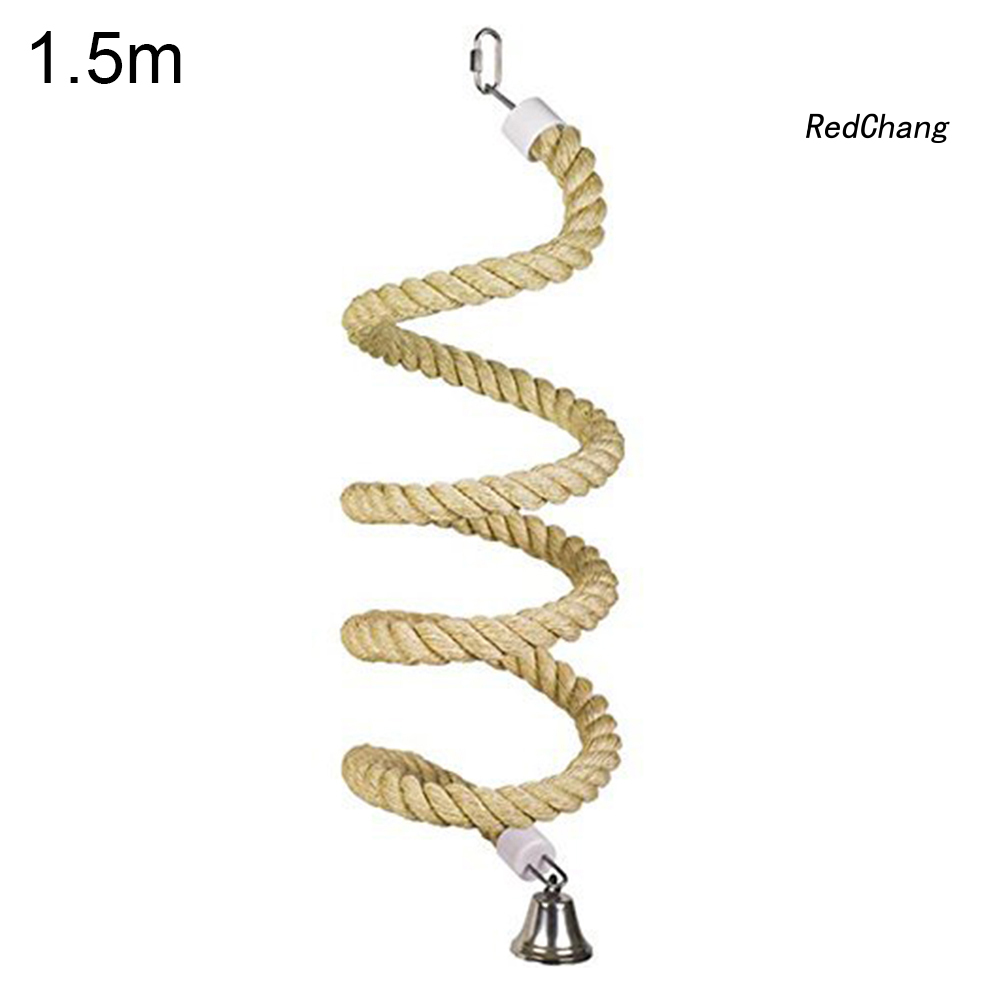 Đồ chơi dây xoắn leo trèo đứng cotton dành cho chim vẹt