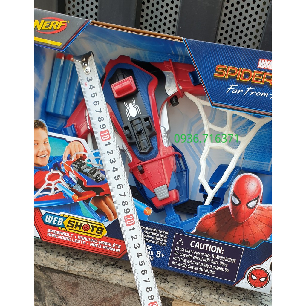 Đồ chơi cho bé cung tên Spider man Nerf  hàng Hasbro