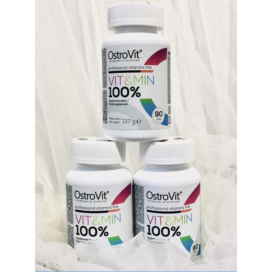 Viên Vitamin Ostrovit Bổ Sung Đầy Đủ Các Vitamin Khoáng Chất Tăng Sức Đề Kháng OSTROVIT VIT&MIN 90 VIÊN