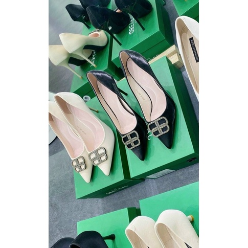 Giày cao gót chữ BB đá gót nhọn 9cm