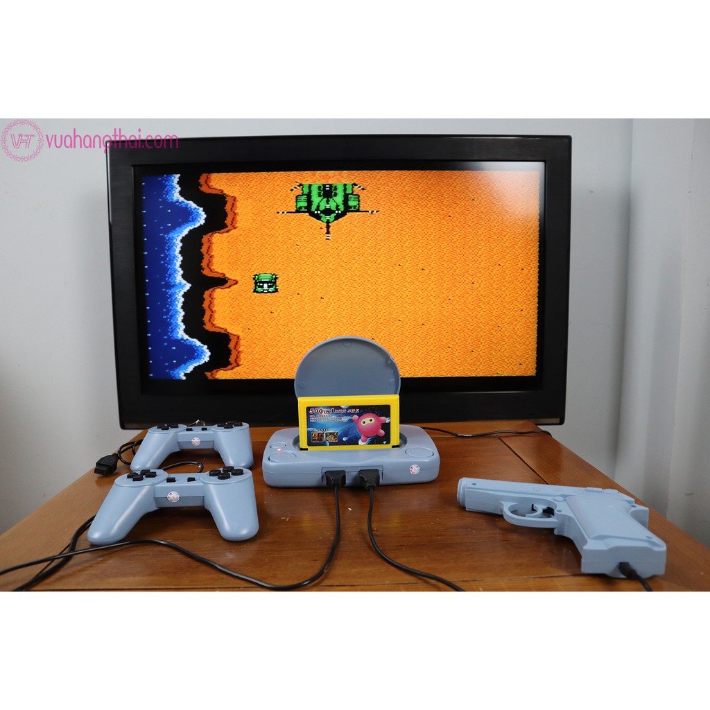 Máy chơi game 4 nút ,súng bắn vịt - Tích hợp sẵn 999999 trò, kèm băng 500 game không trùng.