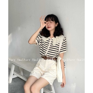 Quần short kaki nữ [STORY] Q791 trắng/ đen (ảnh thật)
