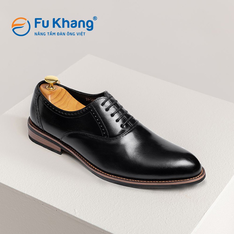Giày tây nam công sở đẹp cao cấp Fu Khang màu đen CX120R