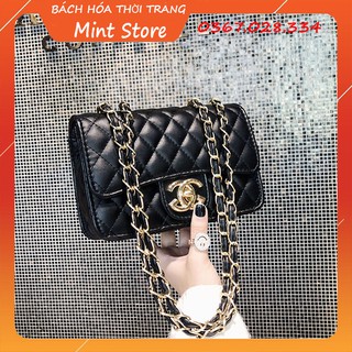 Túi xách nữ cn classic size 21 khóa xoay chỉ chéo cao cấp hh 106
