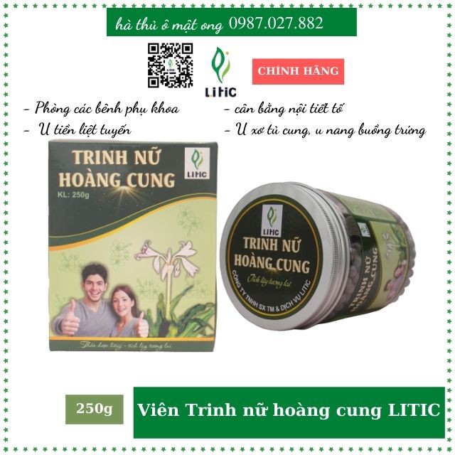 trinh nữ hoang cung trị u nang u xơ💖FREESHIP💖trinh nữ hoang cung cao xạ đen sản xuất tại việt nam LT669999