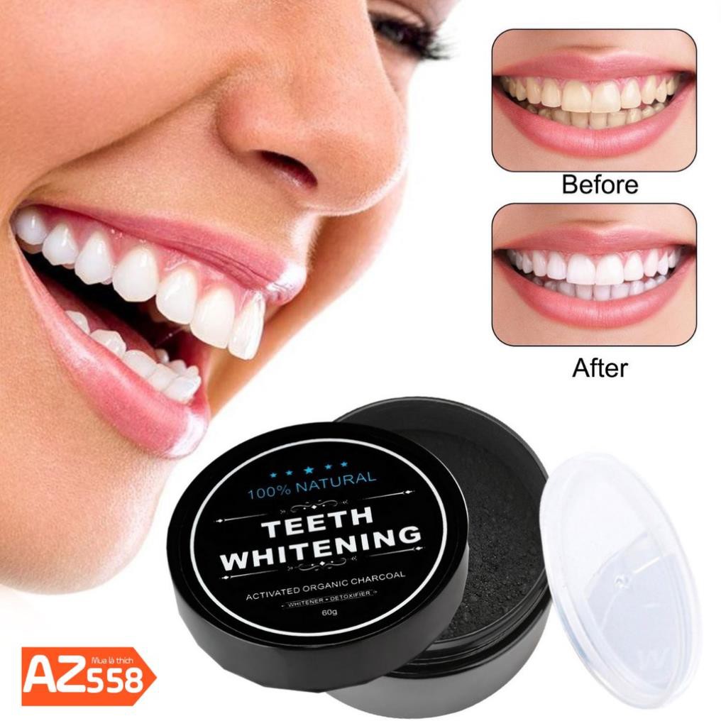 [Combo 2 hộp] Bột trắng răng than tre hoạt tính - Teeth Whitening Nhật Bản (HIỆU QUẢ SAU 7 NGÀY) | LIFE14