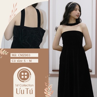 Đầm nhung đen -