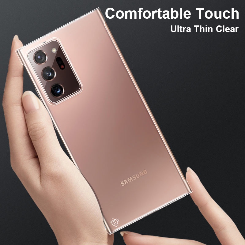 Ốp Điện Thoại Trong Suốt Siêu Mỏng Không Viền Cho Samsung Galaxy S23 Ultra S22 S21 S20 FE S10 S9 Note 20 22 Ultra 10 22 Plus
