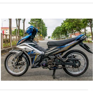 Tem trùm exciter 135 xanh LC, độ team decal xe ex dán đời 2011-2014