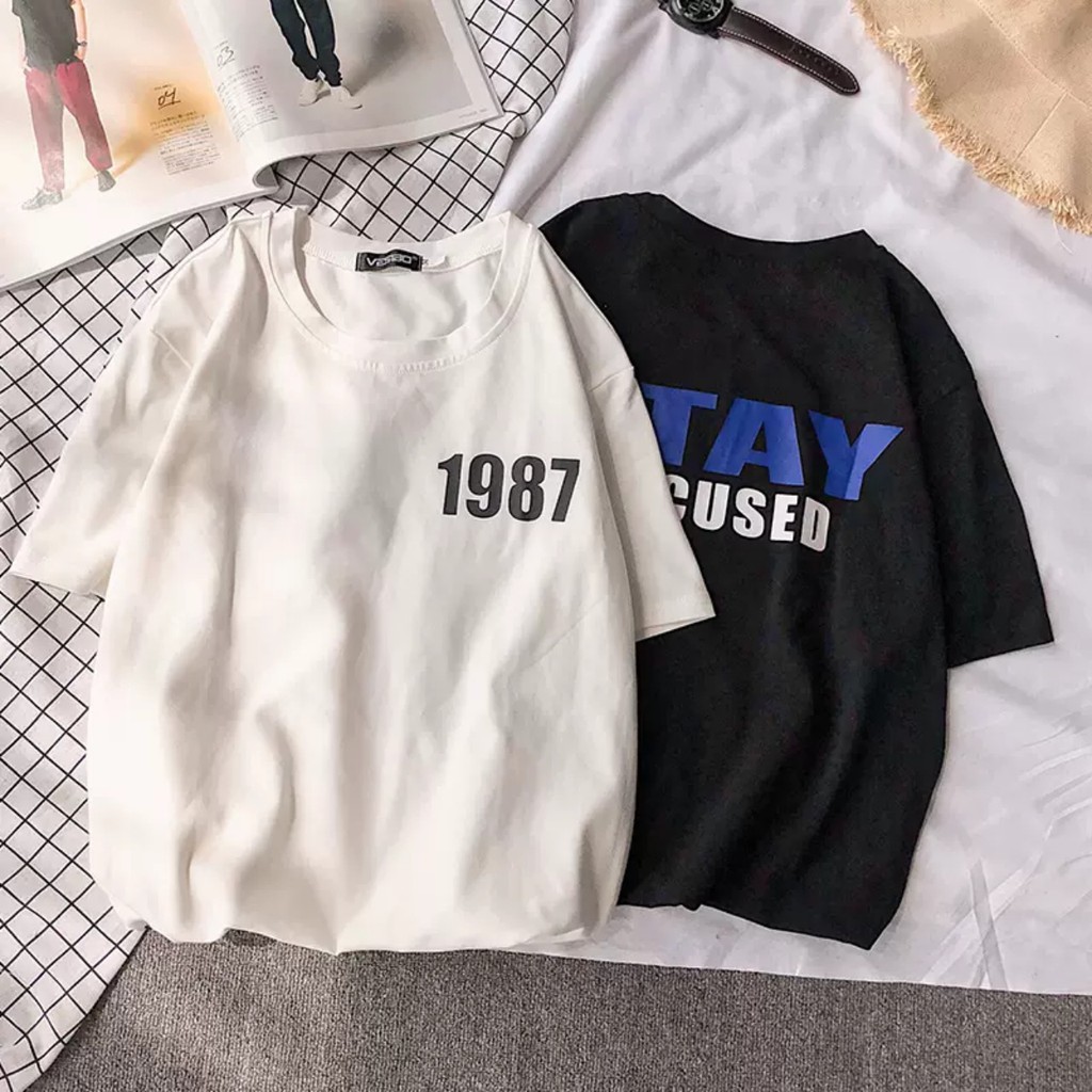 Áo thun Stee STAY 1987 FOCUSED Unisex