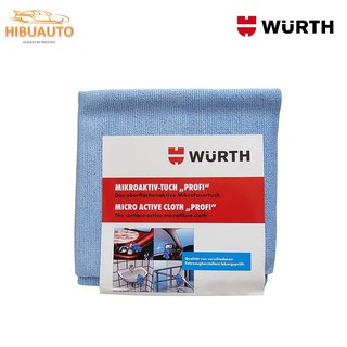 Bộ 4 khăn lau chống trầy xước wurth micro-fiber cloth 40x40cm 0899900117 - hibuauto
