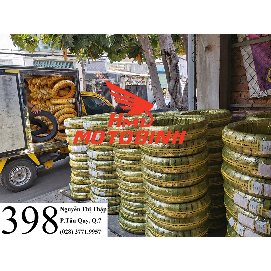 Cặp lốp/vỏ xe TT900 TT Dunlop dành cho xe Wave, Dream, ...