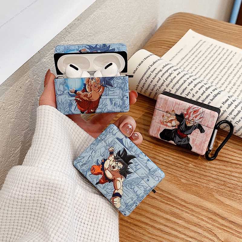 Vỏ Bảo Vệ Hộp Sạc Tai Nghe AirPods 1 2 3 Pro Bằng Silicon Mềm Hình Son Goku Dragon Ball