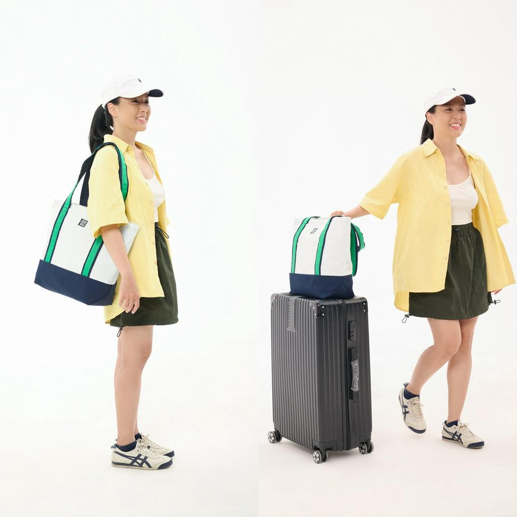 Jamlos Everyday Summer Tote - Túi tote vải canvas hàng ngày A5, A4, 13inch