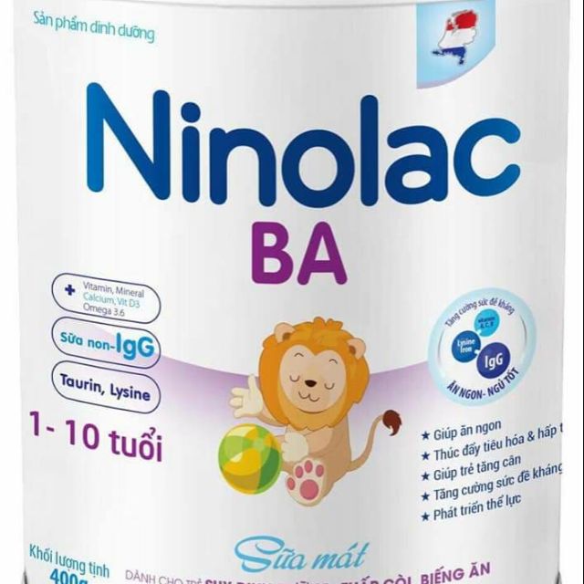 Sữa bột ninolac BA 400g/900g