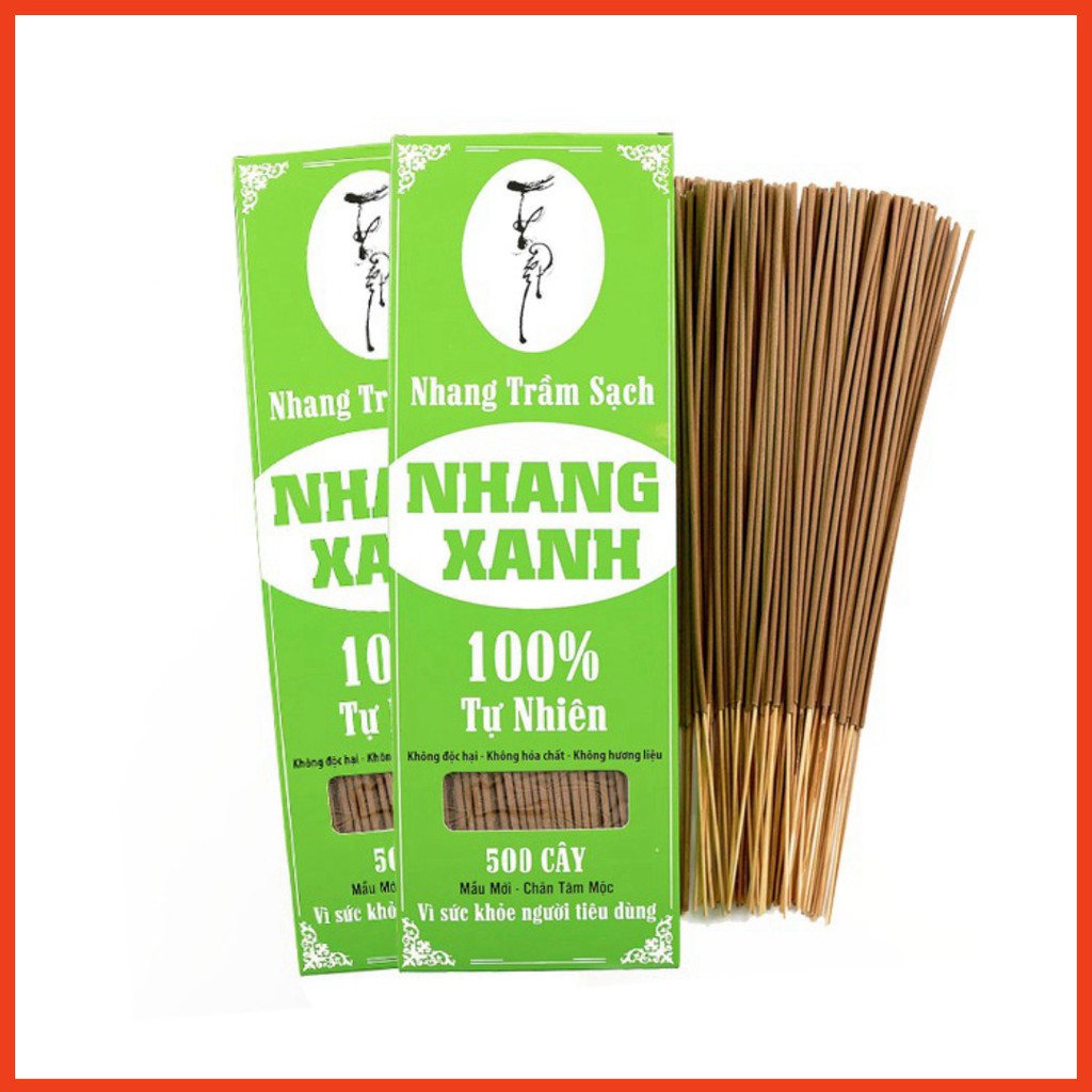 ComBo 2 NHANG SẠCH 40cm-500g (chân tăm mộc) - Nhang Xanh