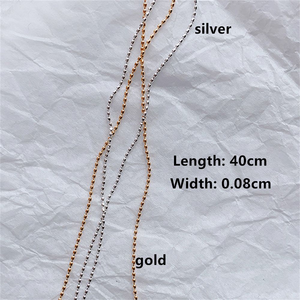 Chuỗi Dây Xích Kim Loại 0.8mm Nhiều Màu Dùng Trang Trí Móng Tay Nghệ Thuật