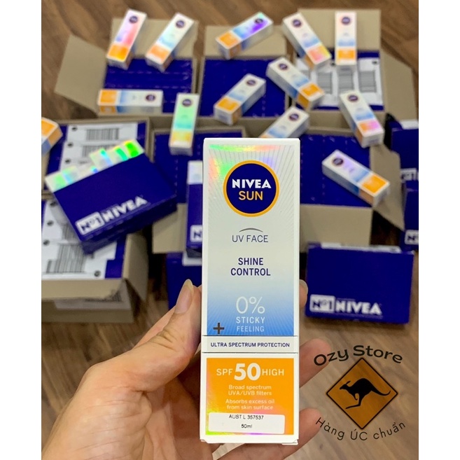 Kem chống nắng Nivea Shine Control SPF 50 UV Face