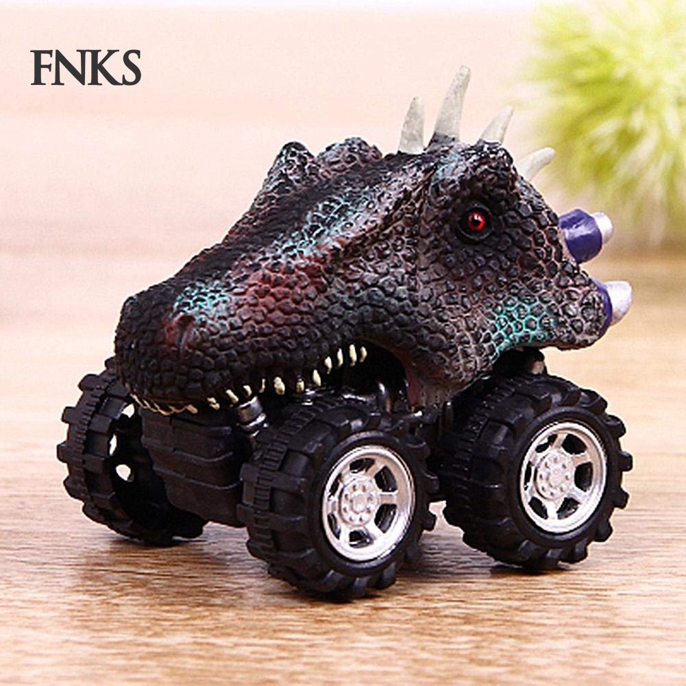Bộ 4/6 mô hình xe đồ chơi khủng long cao cấp cho trẻ em
