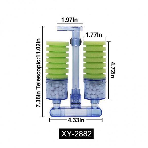 Lọc BIO Xanh Lá XY-2880, XY-2881, XY-2882 Chuyên Dụng cho Hồ Tép Cảnh và Cá Cảnh