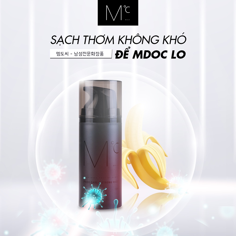 Dung dịch vệ sinh nam MdoC Pride Care & Strong Wash 100ml khử mùi kháng khuẩn sạch sâu X6-MD02 | BigBuy360 - bigbuy360.vn