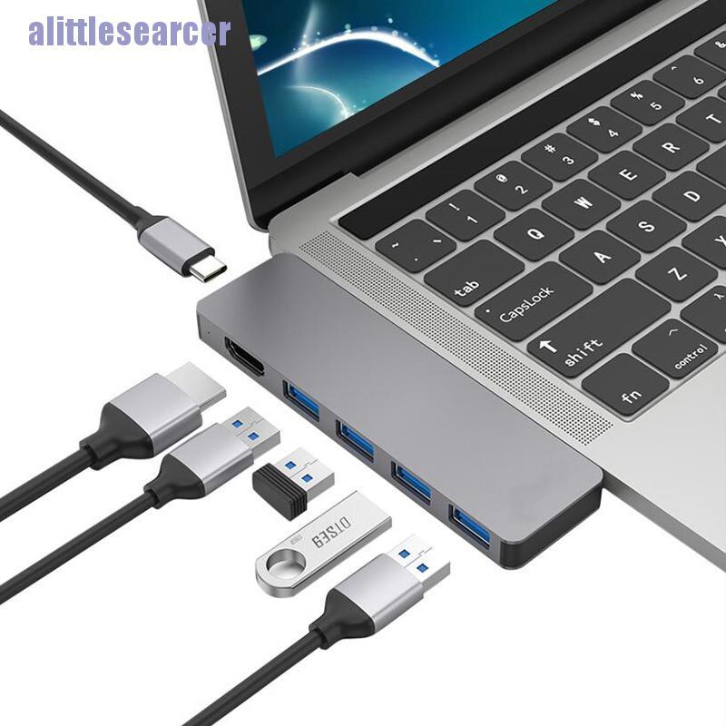 Bộ Chuyển Đổi 6 Trong 1 Type-C Sang Hdmi 4k Usb 3.0