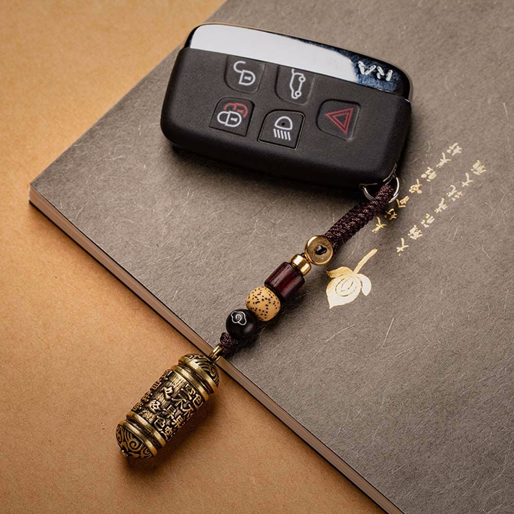 Móc khóa / dây treo cho xe hơi xỏ hạt đồng thau ý nghĩa cầu bình an mang lại sự may mắn thịnh vượng sự thành công