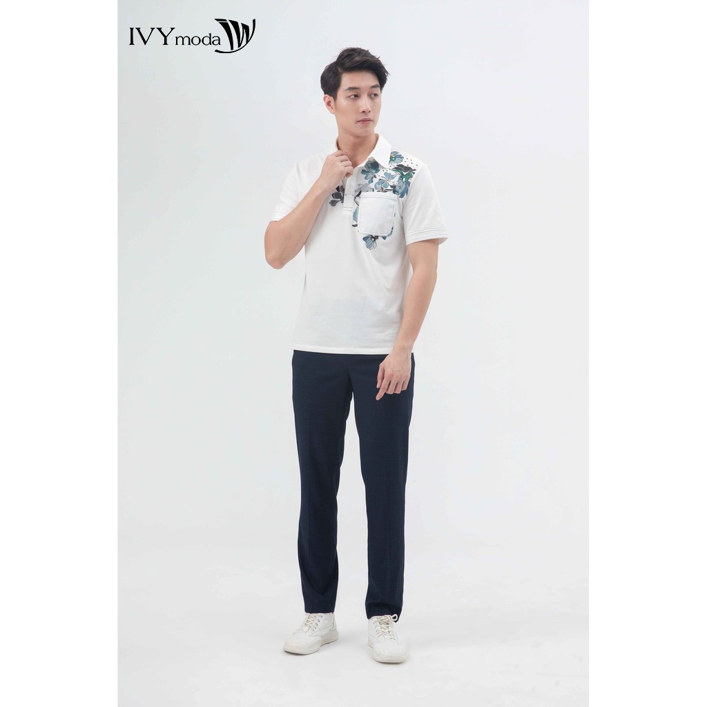 Quần dài nam họa tiết kẻ IVY moda MS 22E2697