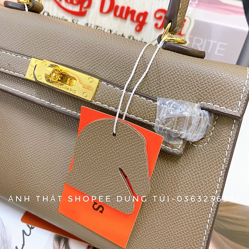 Túi xách nữ deo chéo, Túi h...m size 22 dáng ngang da mềm siêu xinh
