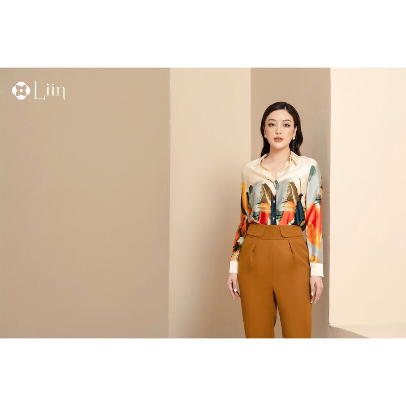[Mã 151FASHIONSALE1 giảm 10K đơn 50K] Áo Sơ Mi chất lụa cao cấp, phổi Vẩy Màu thời trang Liin Clothing SM3030