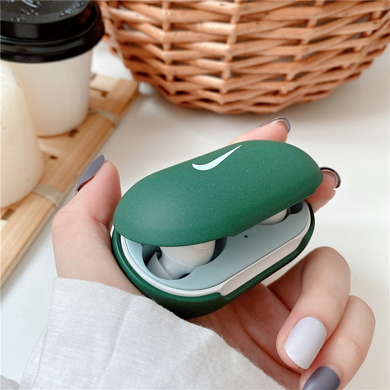 Vỏ bảo vệ hộp sạc tai nghe Samsung Galaxy Buds 2 Bud 2 plus màu xanh dương/xanh lá cứng