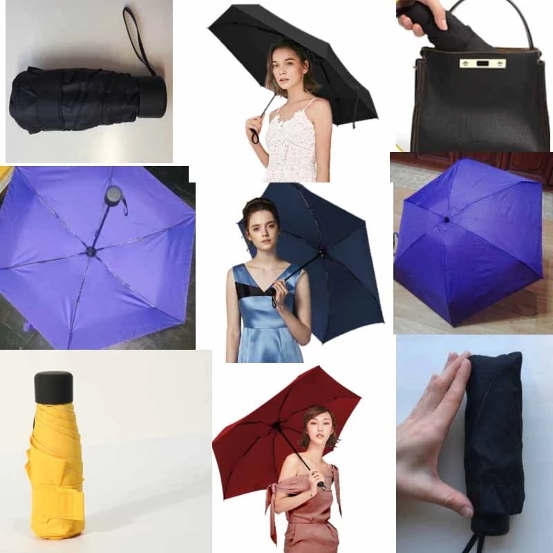 Dù Gấp Mini Chống Tia UV Chống Thấm Nước Siêu Nhẹ Bỏ Túi Dành Cho Nữ