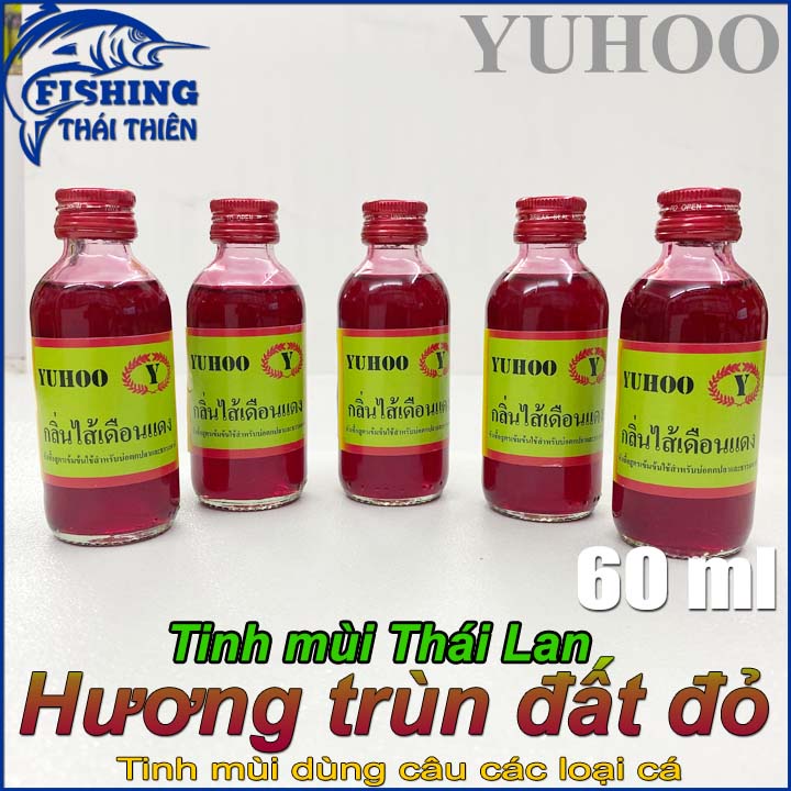 Tinh Mùi Câu Cá Thái Lan, Hương Trùn Đất Đỏ Dùng Câu, Dụ Cá Sông Tự Nhiên, Hồ Dịch Vụ Chai 58ml