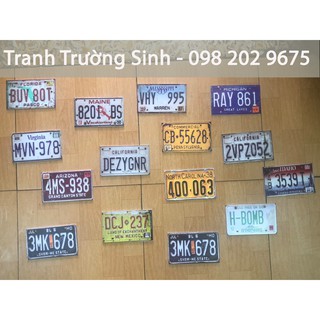 15 BẢNG TRANH FOMEX MẪU BIỂN SỐ XE