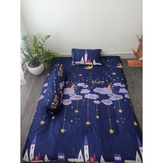 Vỏ bọc nệm vải cotton cao cấp mịn mát. Có khóa kéo 2 mặt kích thước x2m.